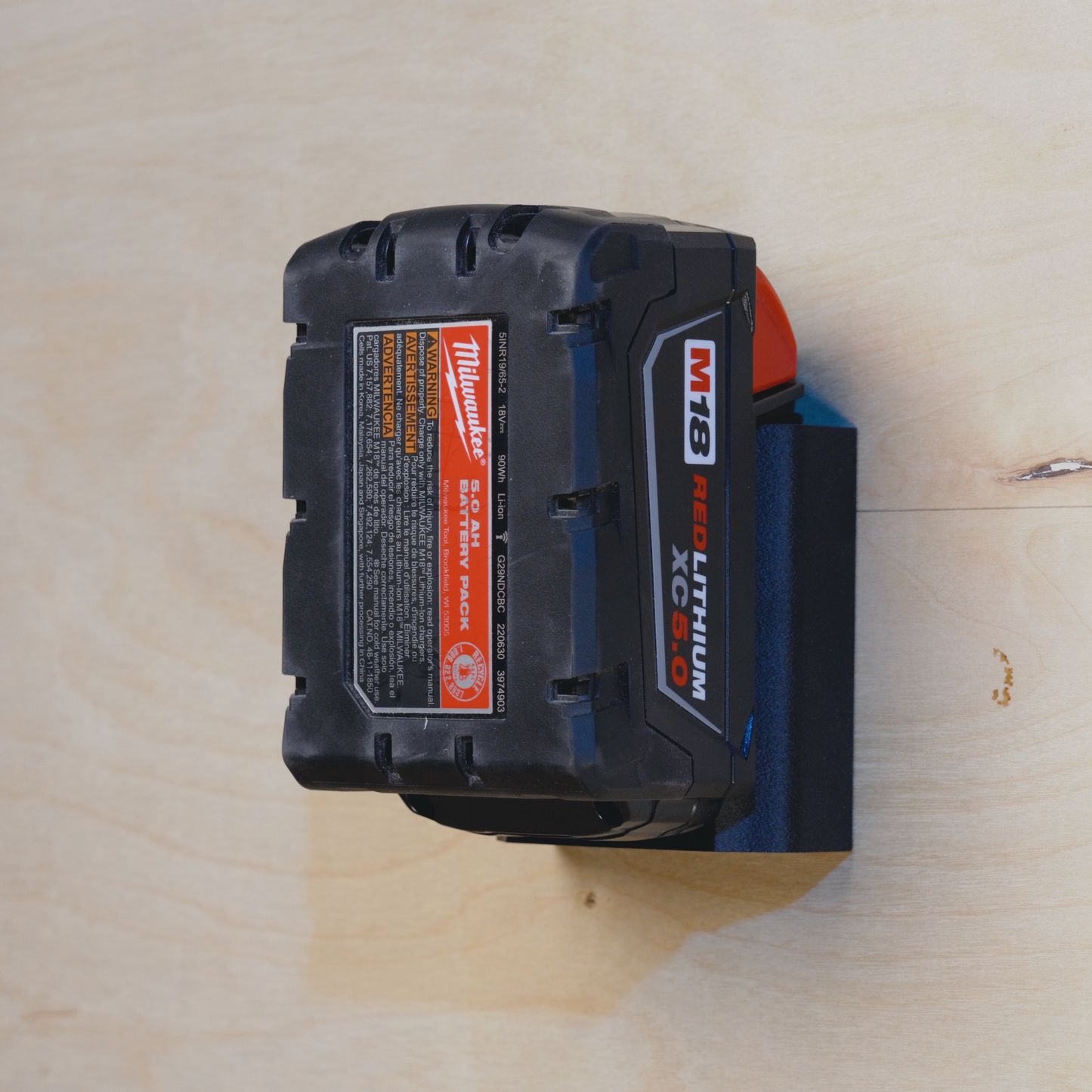 Battery Holder Compatible with Milwaukee 18v Battery