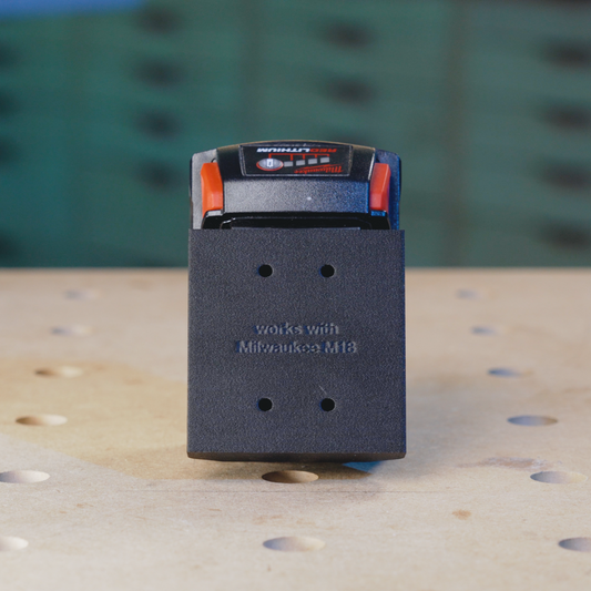 Battery Holder Compatible with Milwaukee 18v Battery