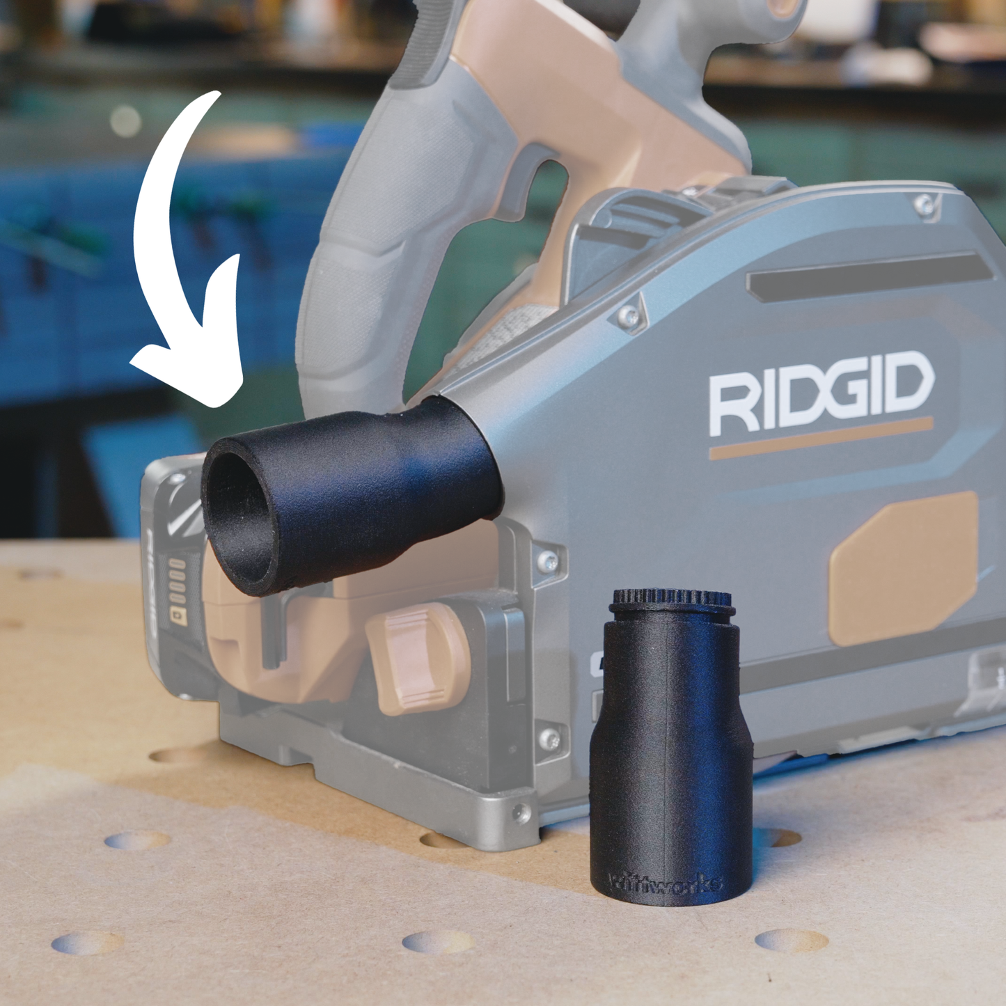 Hose Adaptor for Ridgid Track Saw
