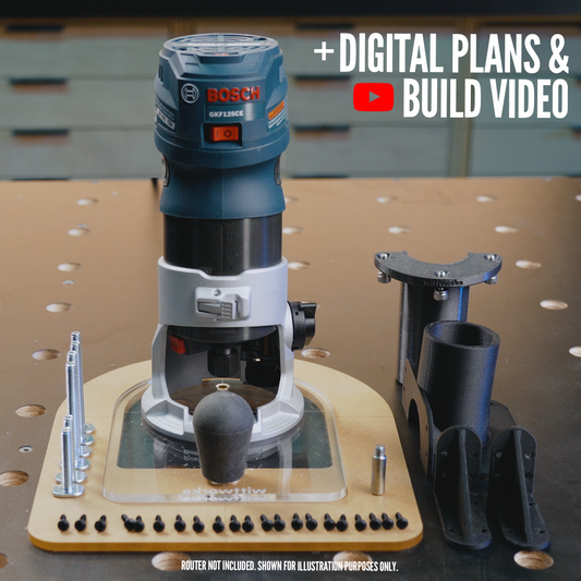 wittPlate Trim Router Base for Bosch GKF125