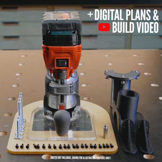 wittPlate Trim Router Base for Milwaukee