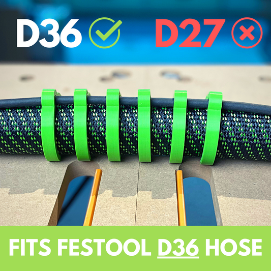 Hose Clips Compatible with Festool Antistatic D36mm Hose