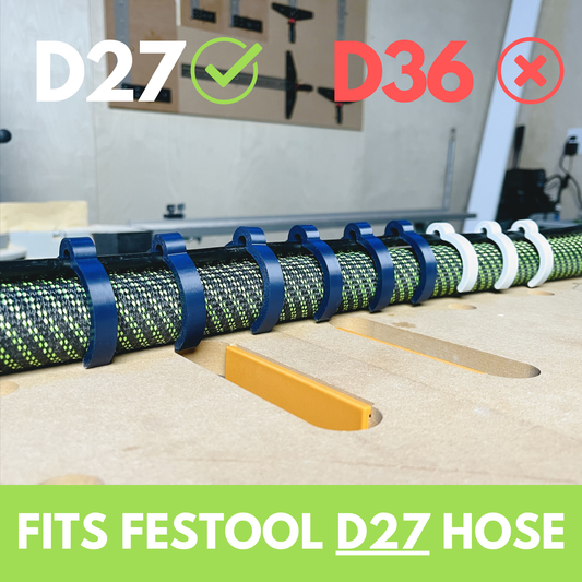 Hose Clips Compatible with Festool Antistatic 27mm Hose