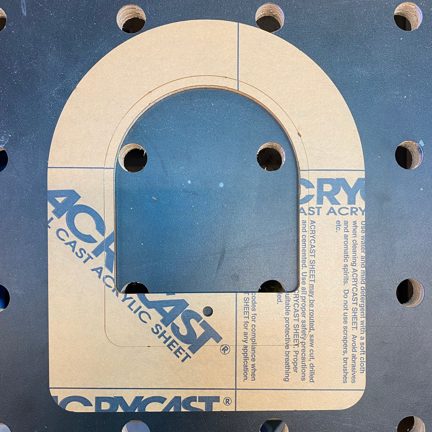 Two-Part Template for Router Plate