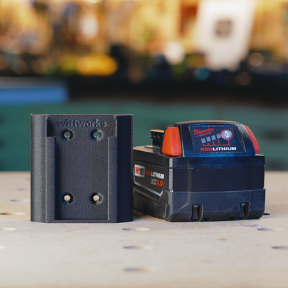 Battery Holder Compatible with Milwaukee 18v Battery