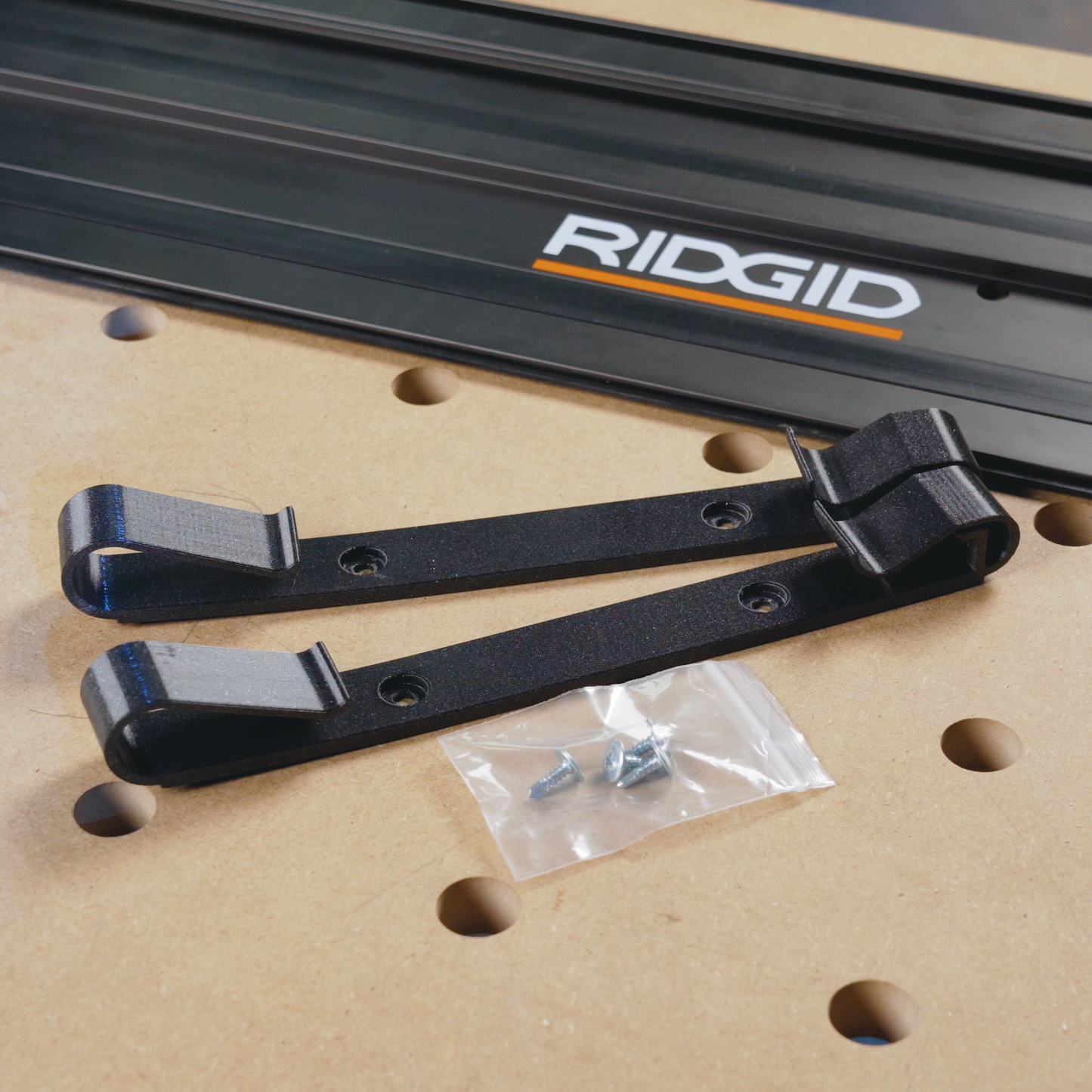 Garage Door/Wall Mount Brackets for Ridgid Guide Rails