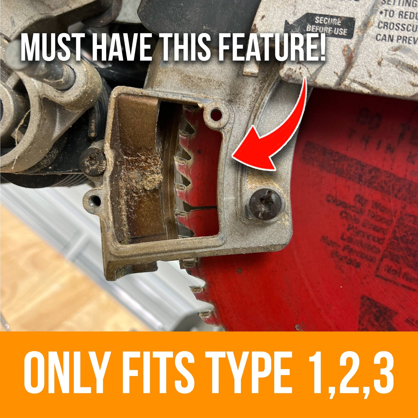 Dewalt DW708 Sliding Miter Saw Dust Collection Chute