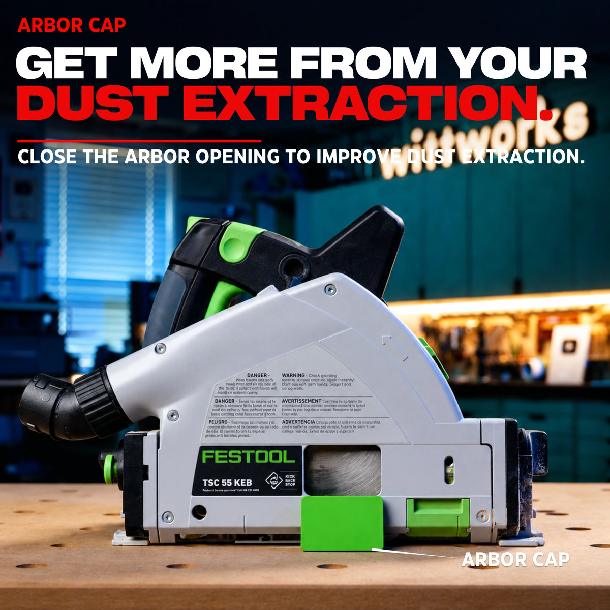 Track Saw Dust Cover Compatible with Festool TS55