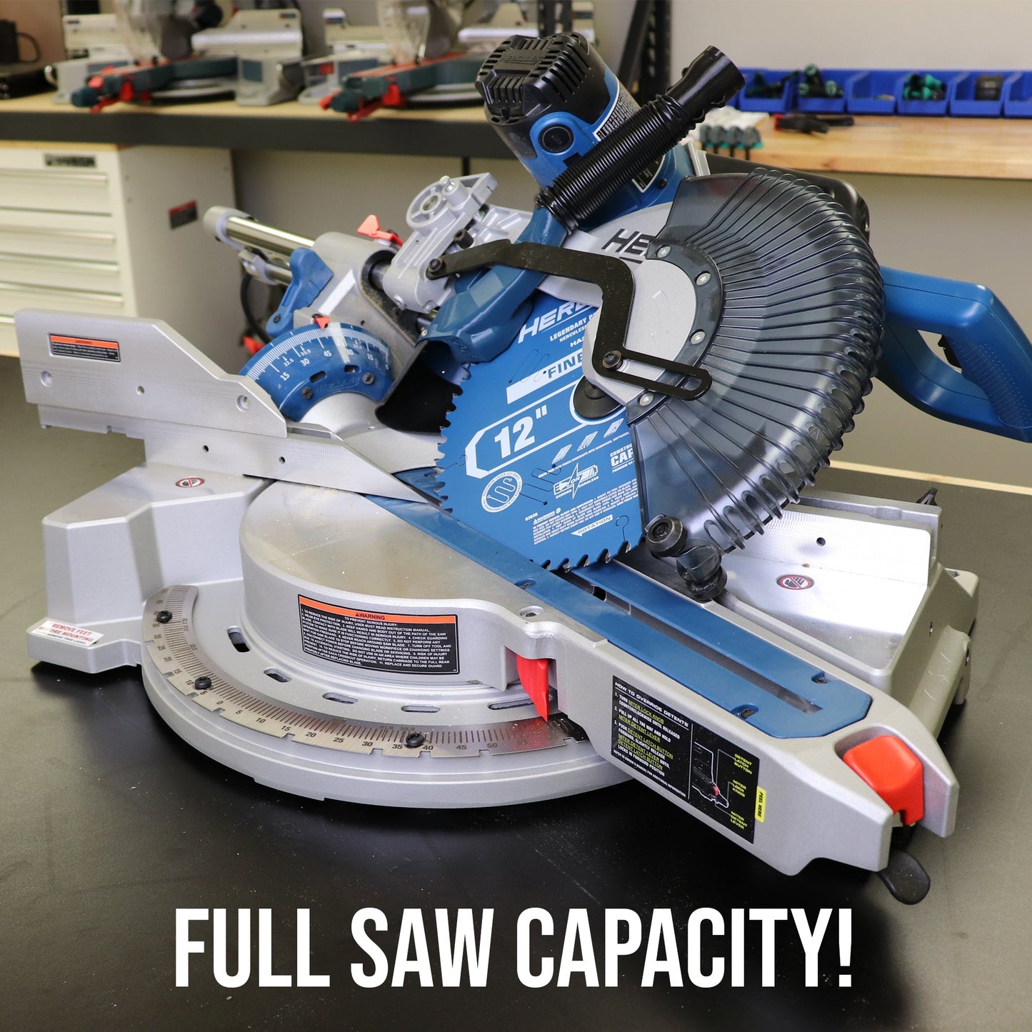 Hercules 12" Sliding Compound Miter Saw Dust Collection