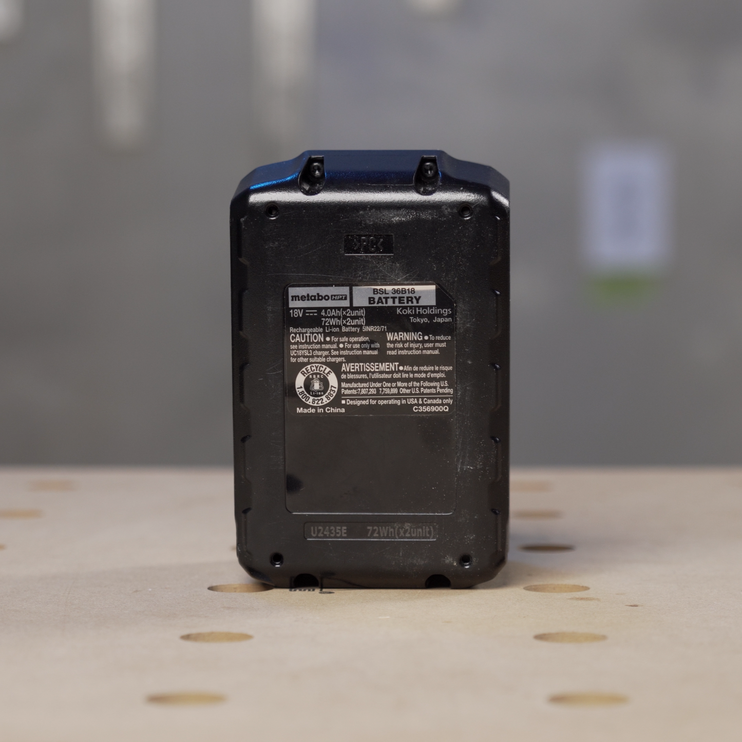 Battery Holder Compatible with Metabo 18v Battery