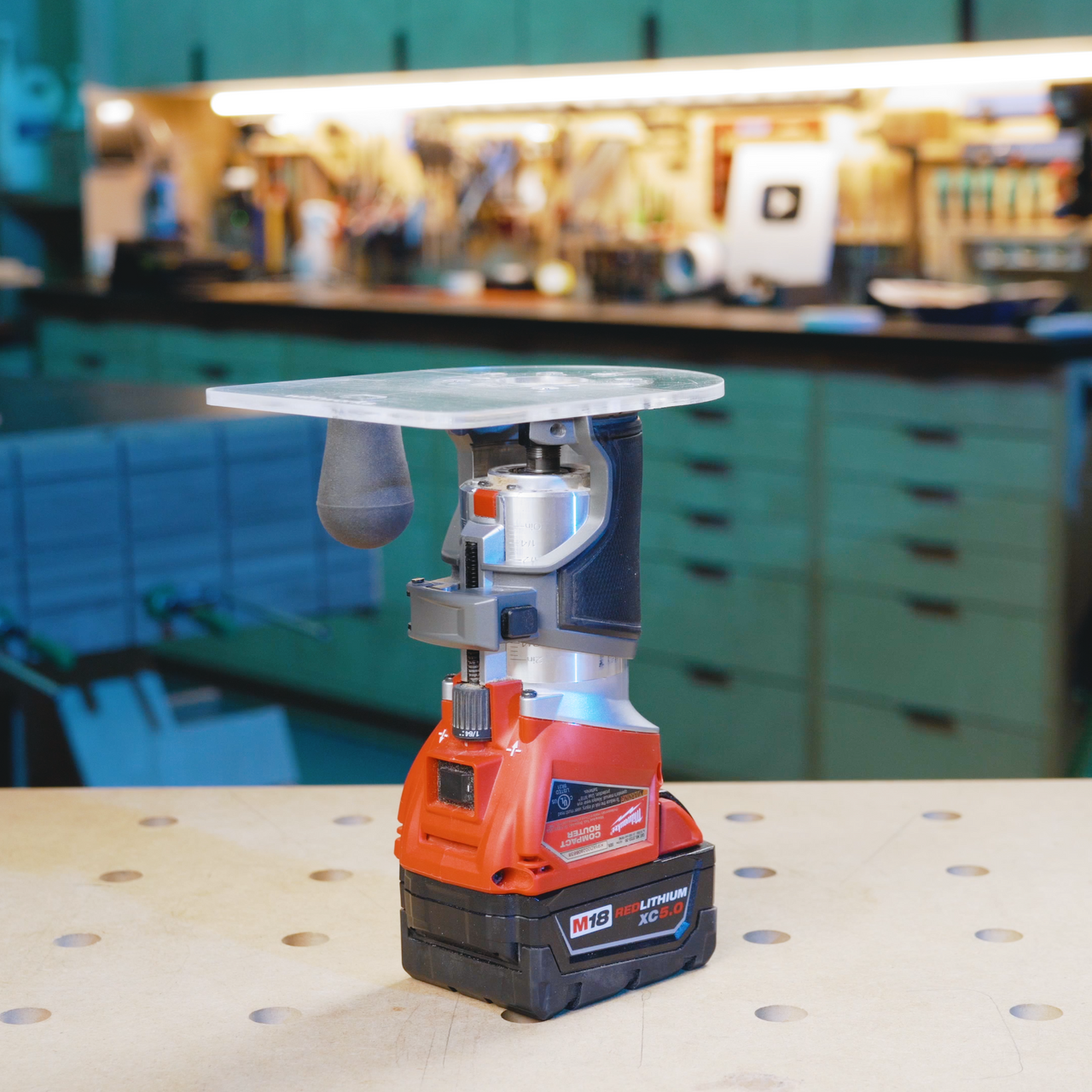 wittPlate for Milwaukee: Precision Router Base & Dust Collection | M18 ...