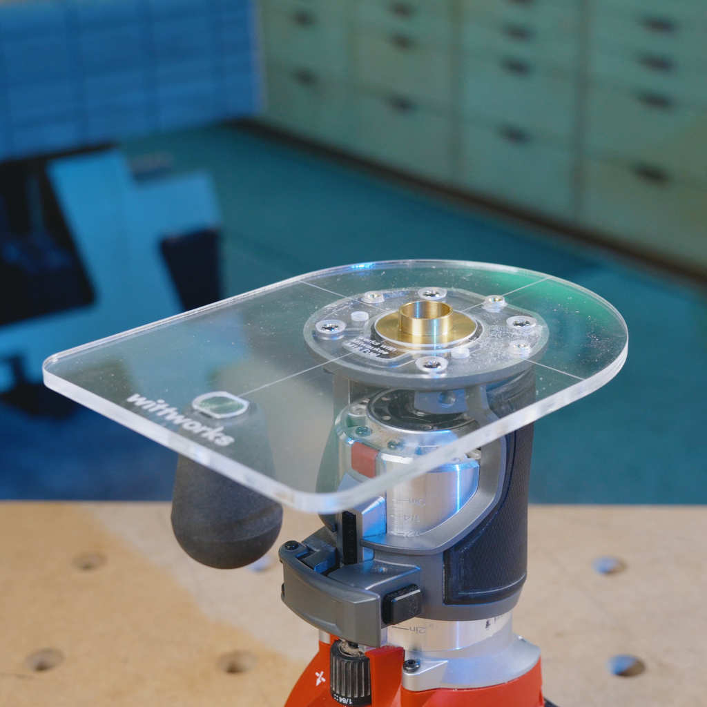 wittPlate for Milwaukee: Precision Router Base & Dust Collection | M18 ...