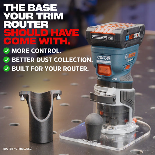 wittPlate Trim Router Base for Bosch GFK18V-25N