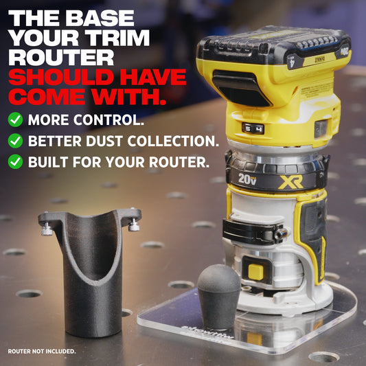 wittPlate Trim Router Base for Dewalt
