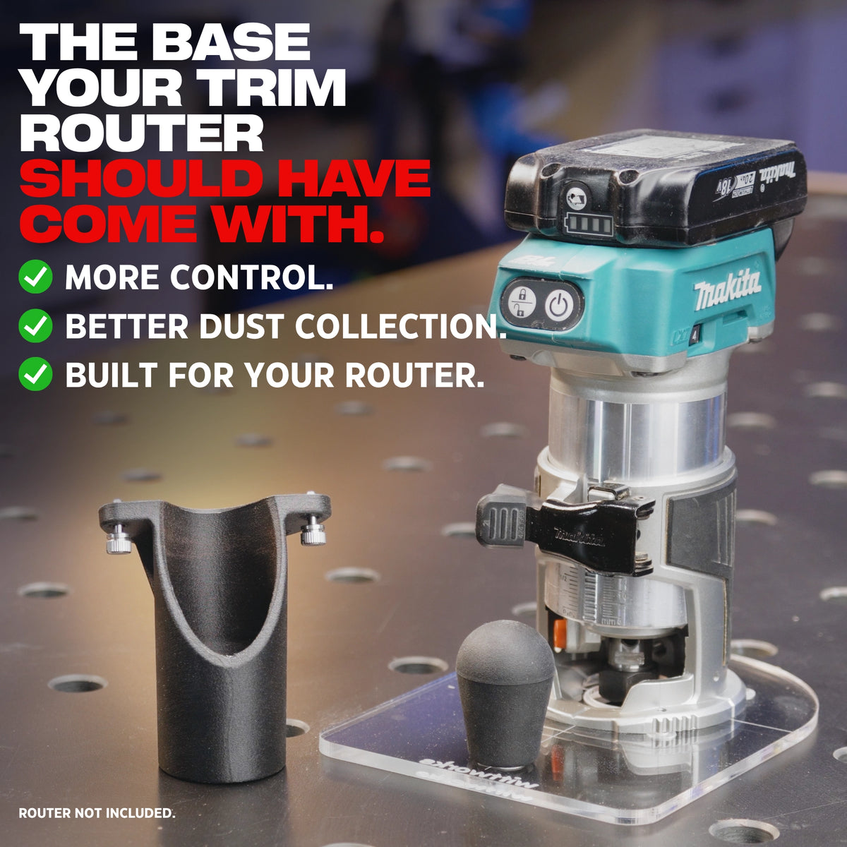 wittPlate Trim Router Base
