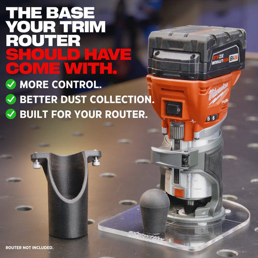wittPlate Trim Router Base for Milwaukee