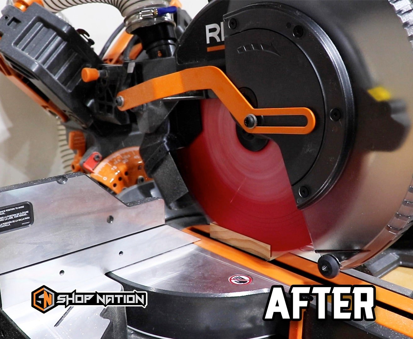 Ridgid Dual Bevel Miter Saw Dust Collection