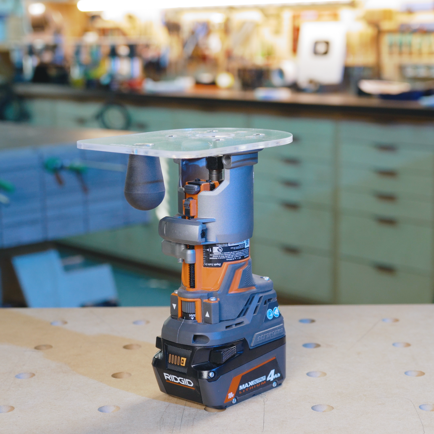 Trim Router Base for Ridgid