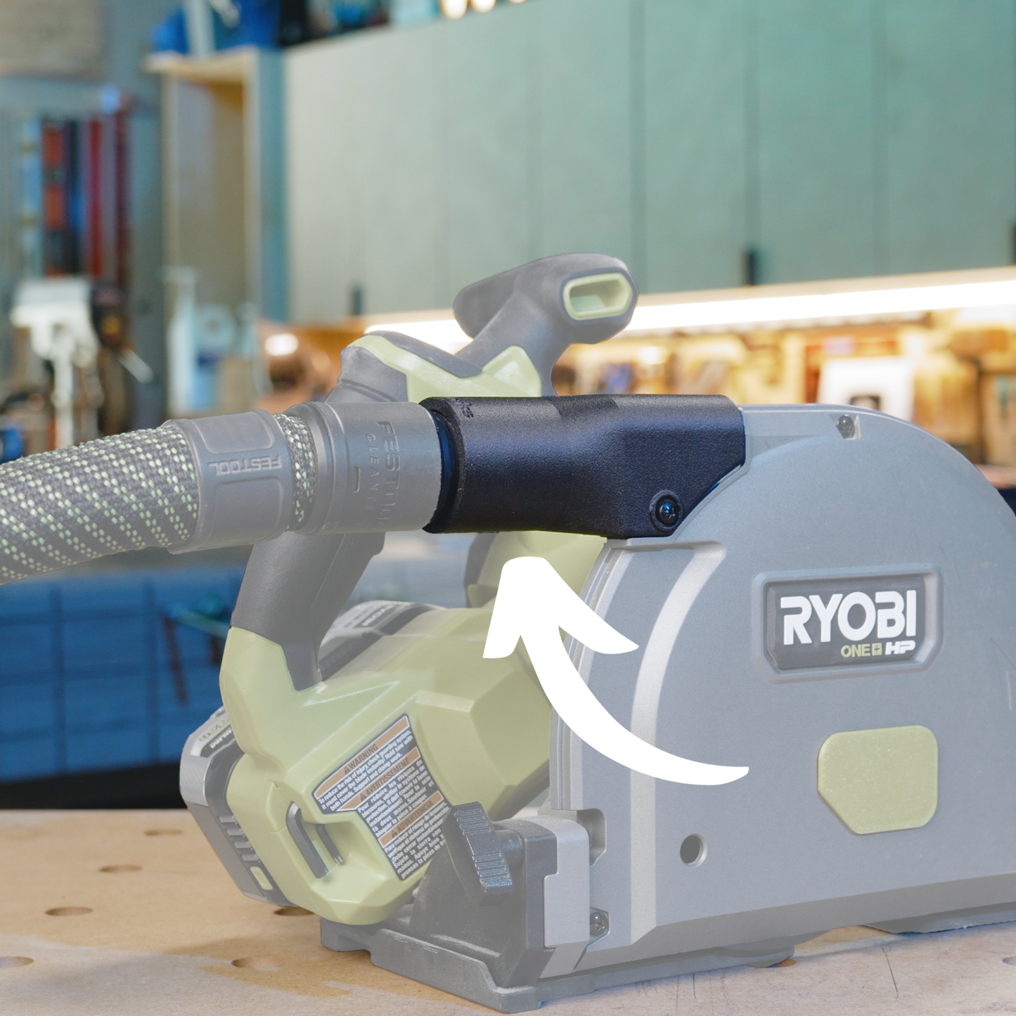 Hose Adaptor for Ryobi Track Saw