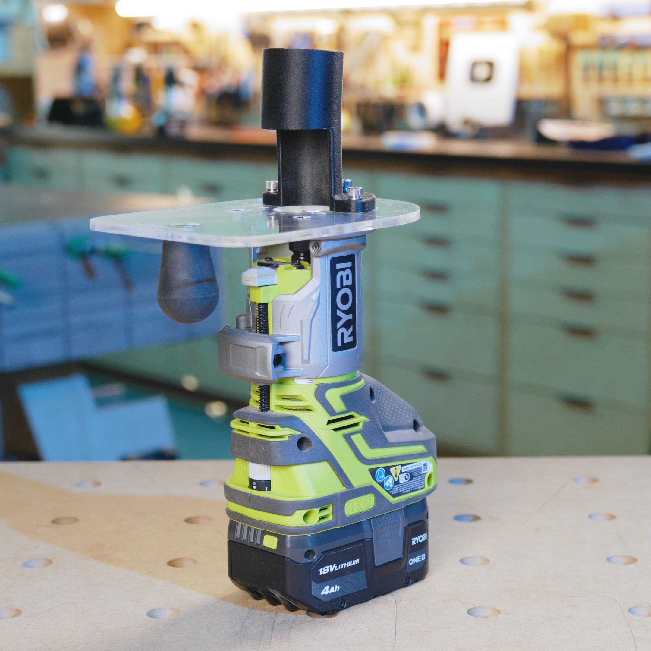 Base Trim Router Robi wittPlate for Ryobi: Precision Router Base & Dust Collection | PCL424B ...