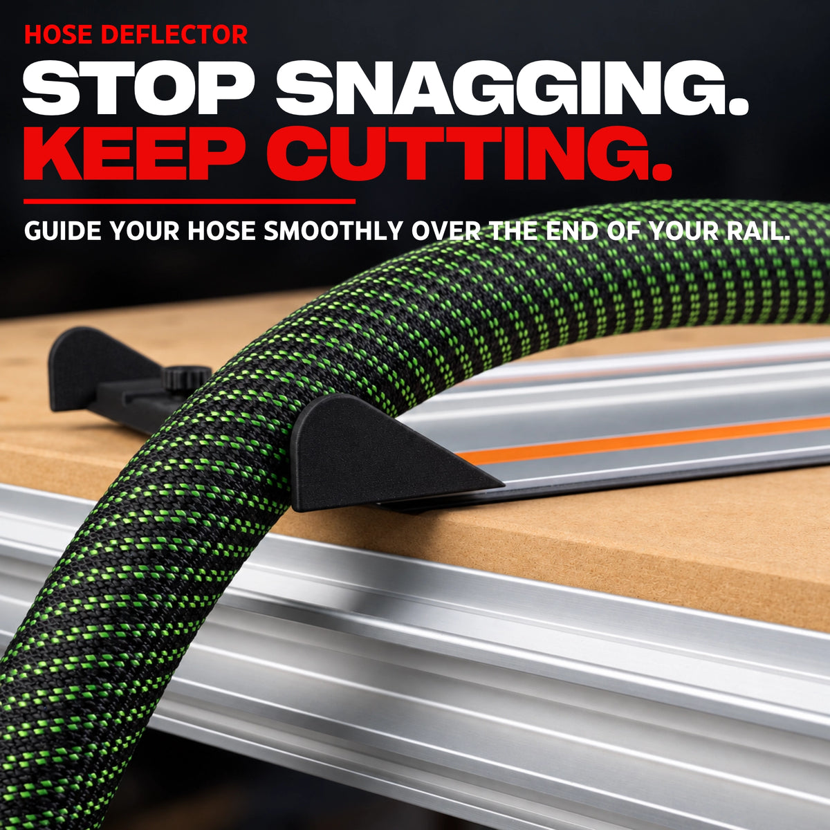 Hose Deflector Compatible with Triton Track Saw Guide Rail