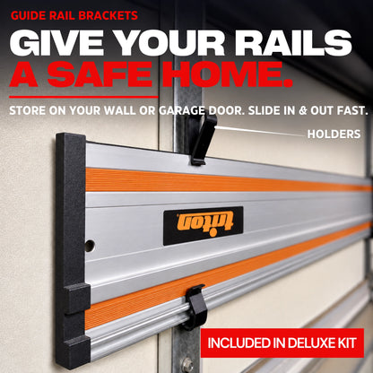 Garage Door/Wall Mount Brackets for Track Saw Guide Rails